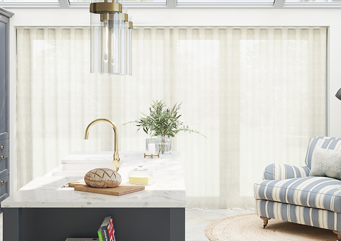 Petra Voile, Simple White - Made to Measure Curtains - Image 7